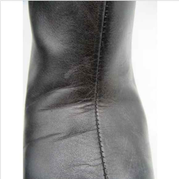 GUCCI black leather GG ankle boots sz 10.5 - Picture 8 of 8